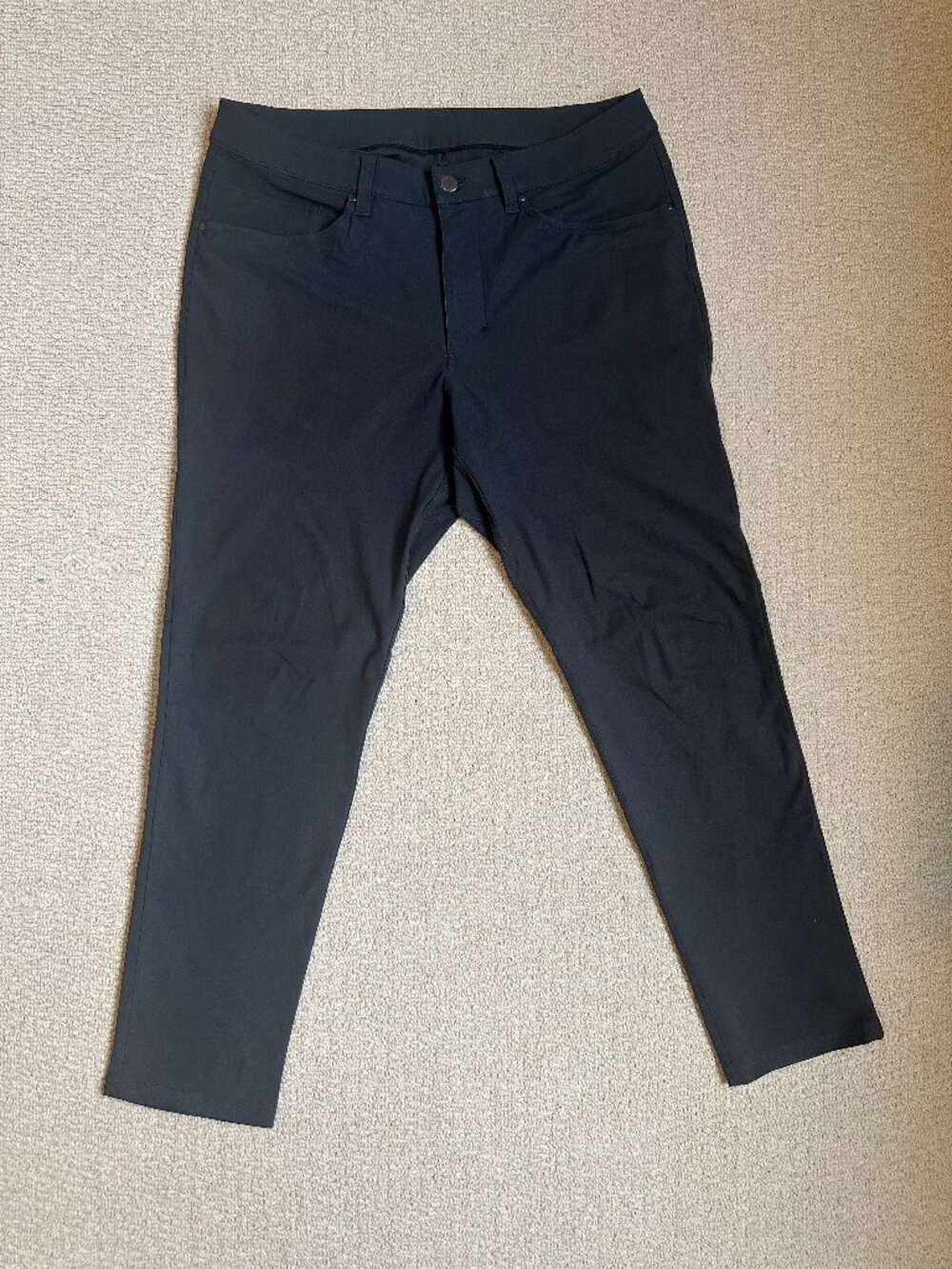 Lululemon Men’s ABC Slim-Fit 5 Pocket Pant 30L *Warpstreme, Color: Obsidian